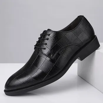 vyrai oficialų batai verslo Stilingas, patogus džentelmenų oficialų bateliai vyrai vyrai, suknelė, batai, oda 589 Nuotrauka 2