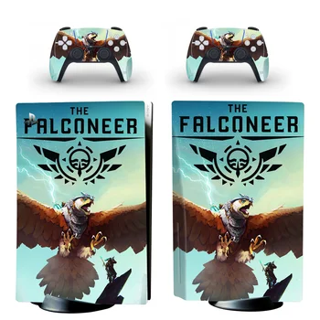 Į Falconeer PS5 Standartinis Diskas Odos Lipdukas, Decal Padengti 5 PlayStation Konsolės ir 2 Kontroleriai PS5 Odos Lipdukas
